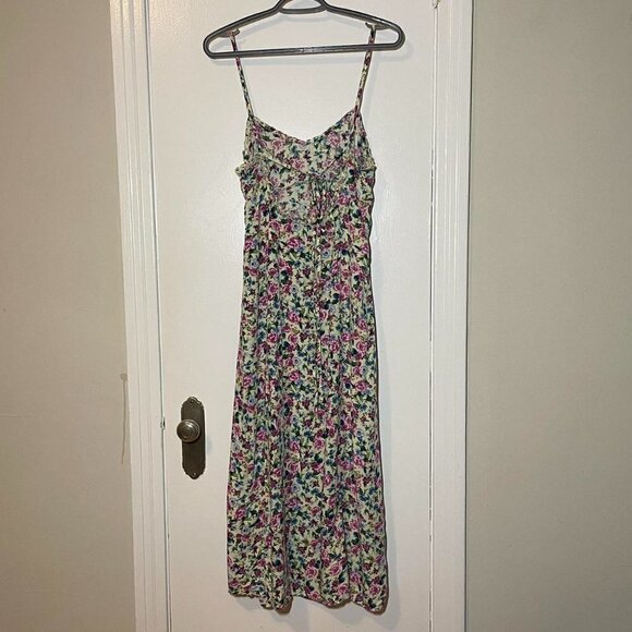 Zara FLOWER PRINTED MIDI DRESS SIZE M - Picture 9 of 12
